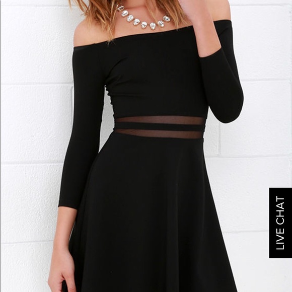 3/4 sleeve black dress - Picture 2 of 5